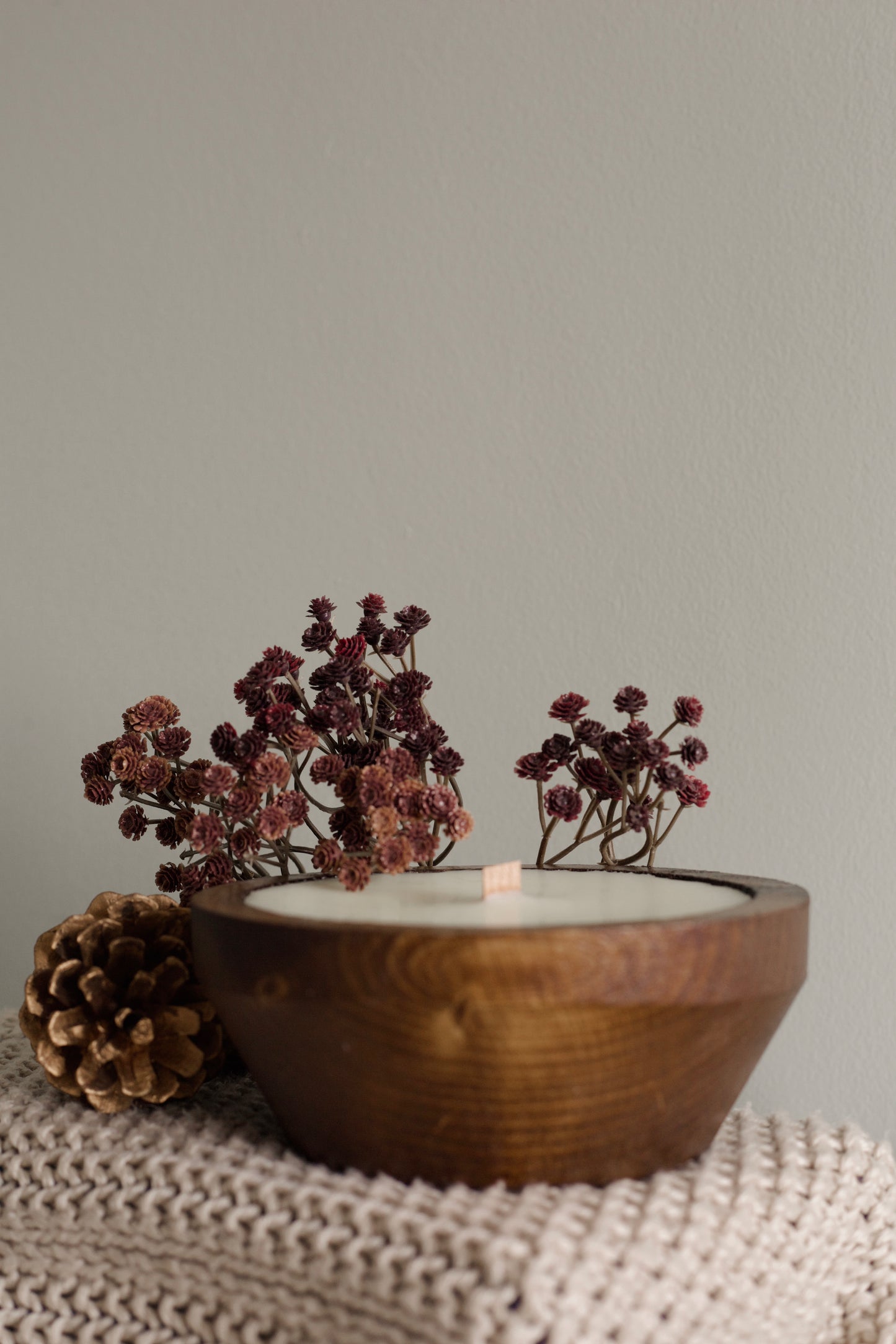 Small Dough Bowl Candle