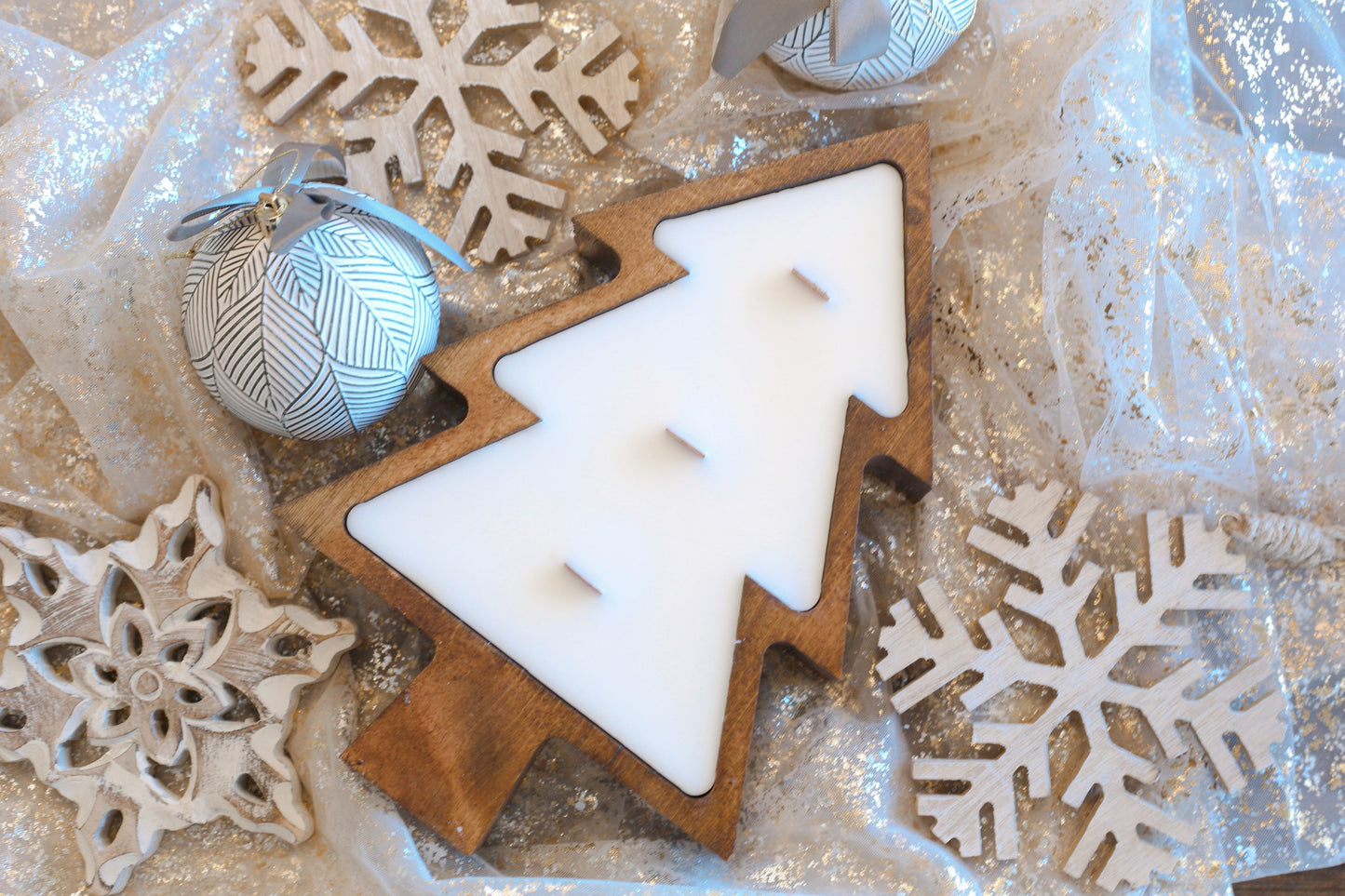 Tree Dough Bowl Candle