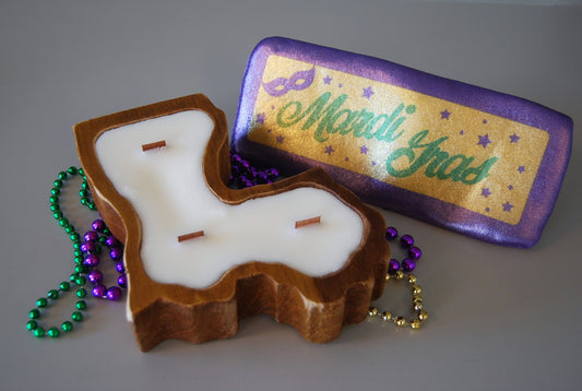 Mardi Gras Louisiana Dough Bowl Candle
