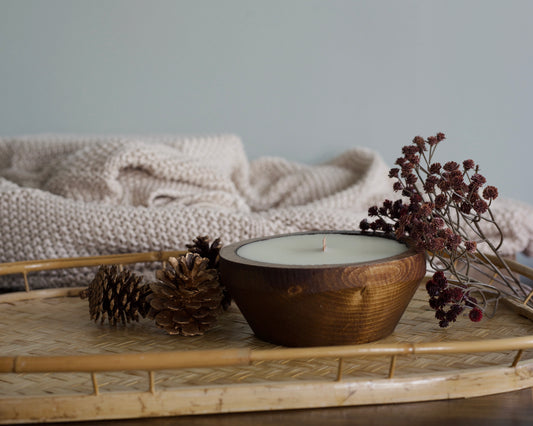 Small Dough Bowl Candle